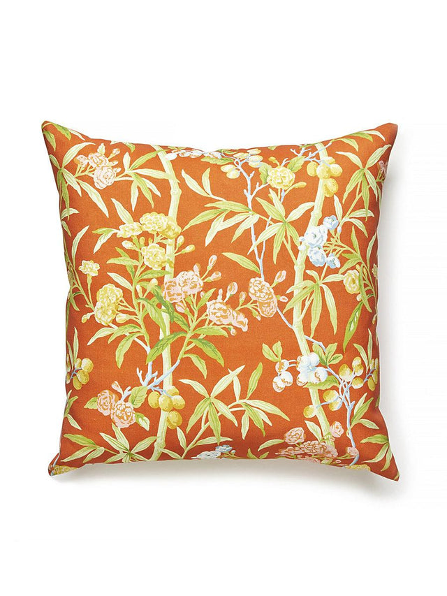 Scalamandre Lanai Outdoor 22 X 22 - Guava Decorative Pillow