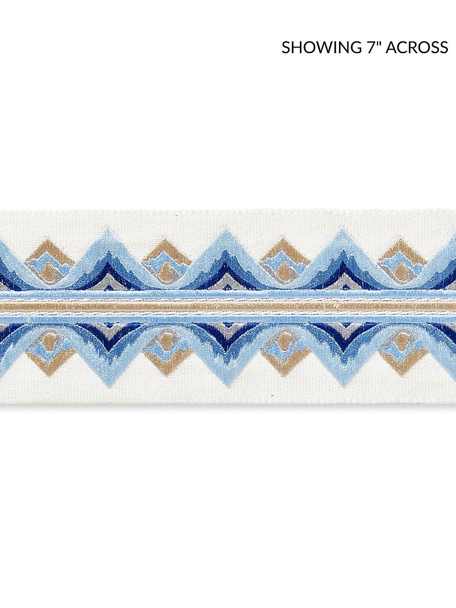 Scalamandre Flamme Embroidered Tape Porcelain Trim