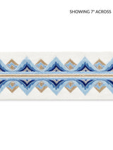 Scalamandre Flamme Embroidered Tape Porcelain Trim