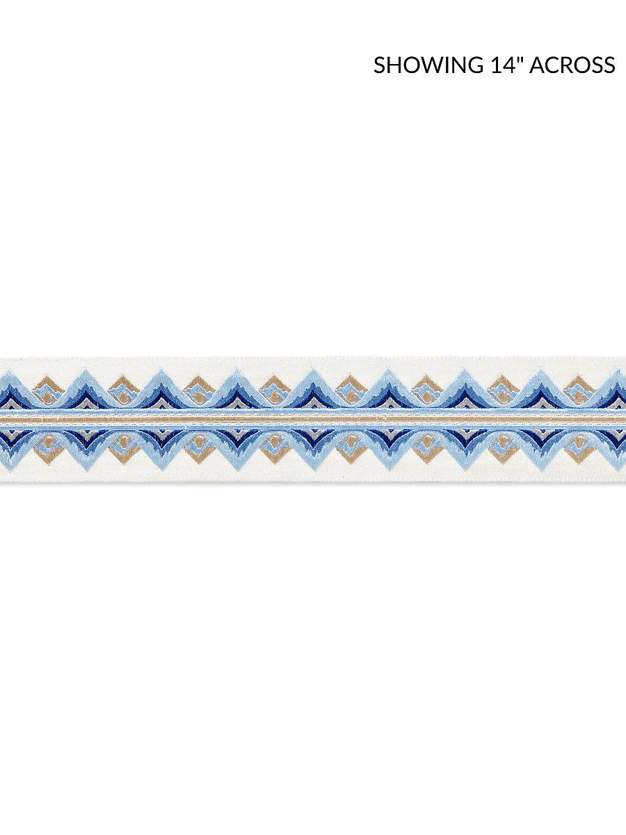 Scalamandre Flamme Embroidered Tape Porcelain Trim