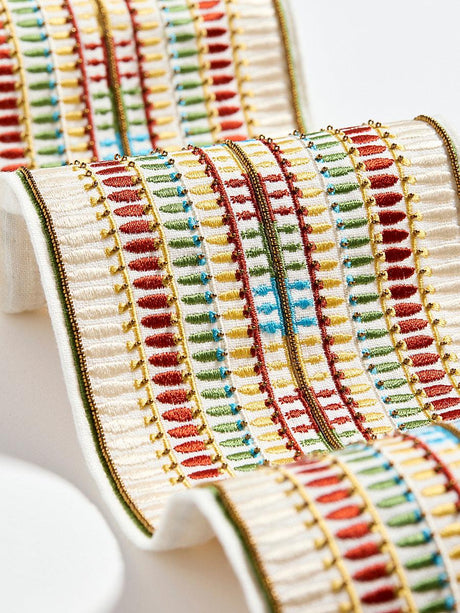 Scalamandre Amarna Embellished Tape Multi Trim