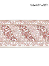 Scalamandre Paisley Embroidered Tape French Rose Trim
