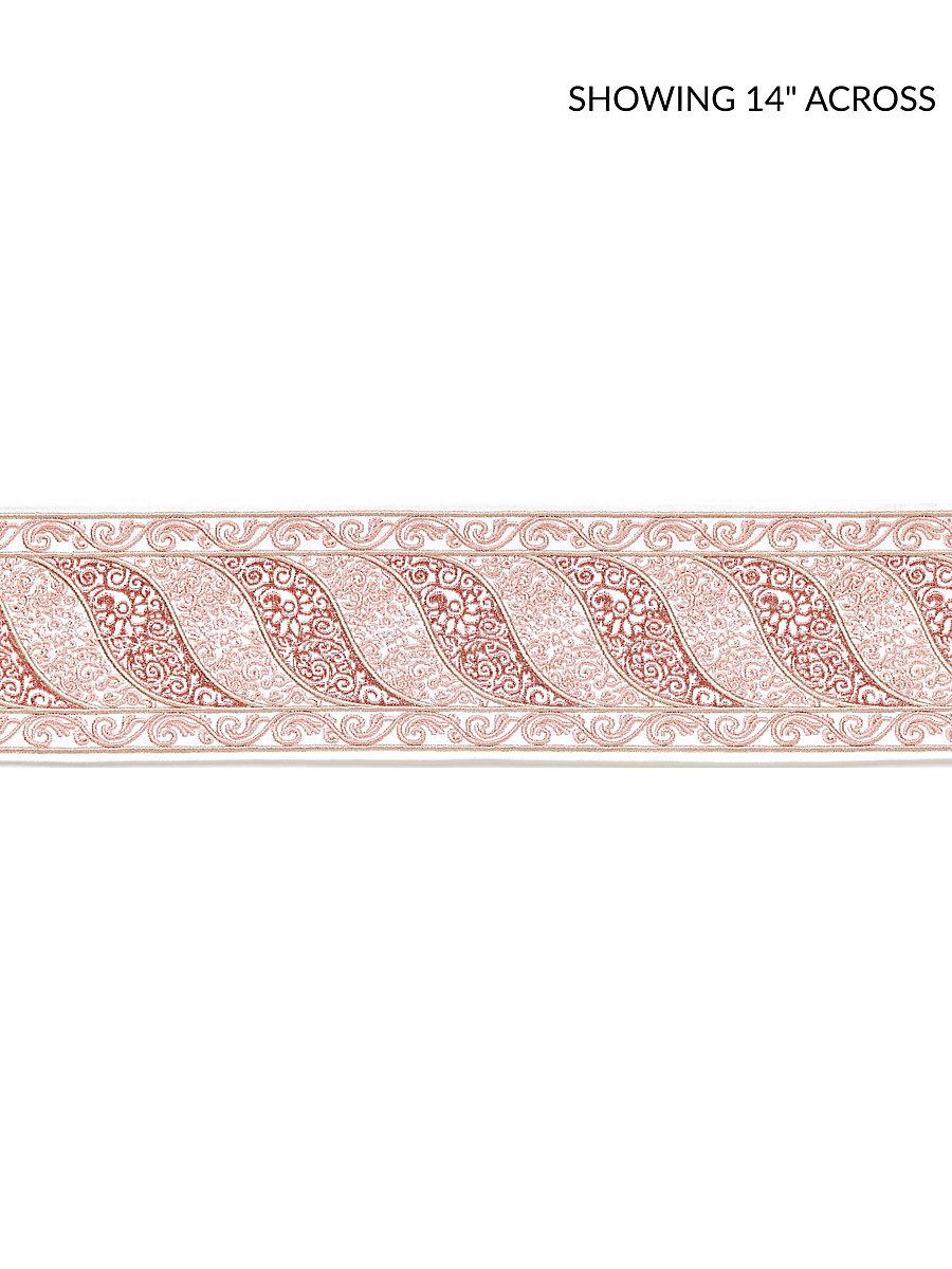 Scalamandre Paisley Embroidered Tape French Rose Trim
