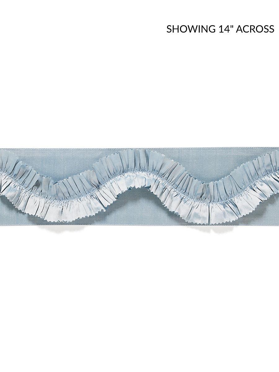 Scalamandre Ruffle Tape Ice Blue Trim