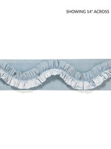 Scalamandre Ruffle Tape Ice Blue Trim