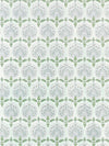 Scalamandre Karanfil Block Print Wallpaper Green Tea Wallpaper