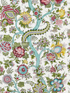 Scalamandre Metropolitan Palampore Flower Garden Wallpaper