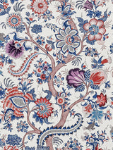 Scalamandre Metropolitan Palampore Print Red Multi Fabric