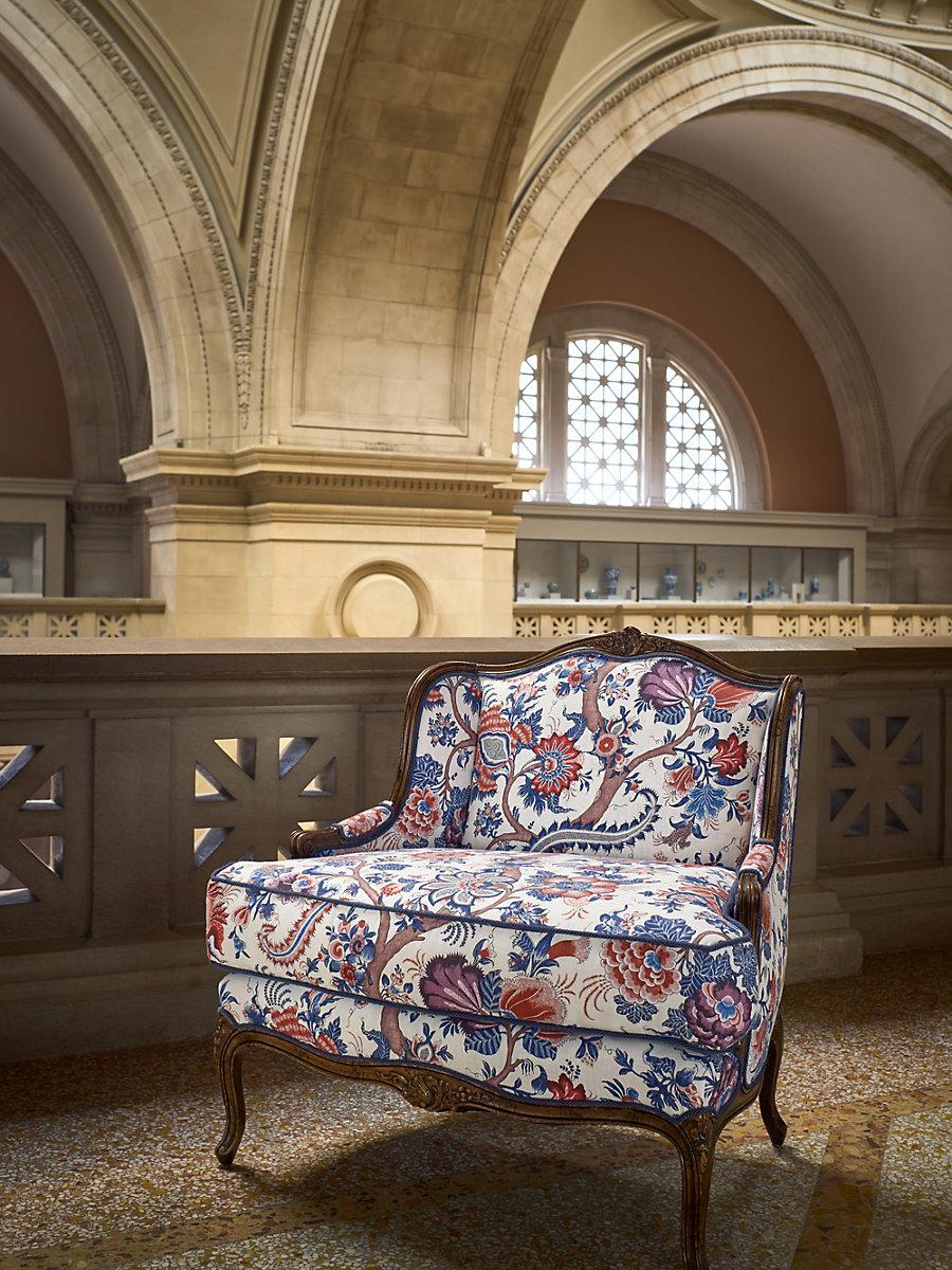 Scalamandre Metropolitan Palampore Print Red Multi Fabric