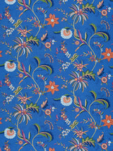 Scalamandre Seraphine Embroidered Silk Royal Multi Fabric