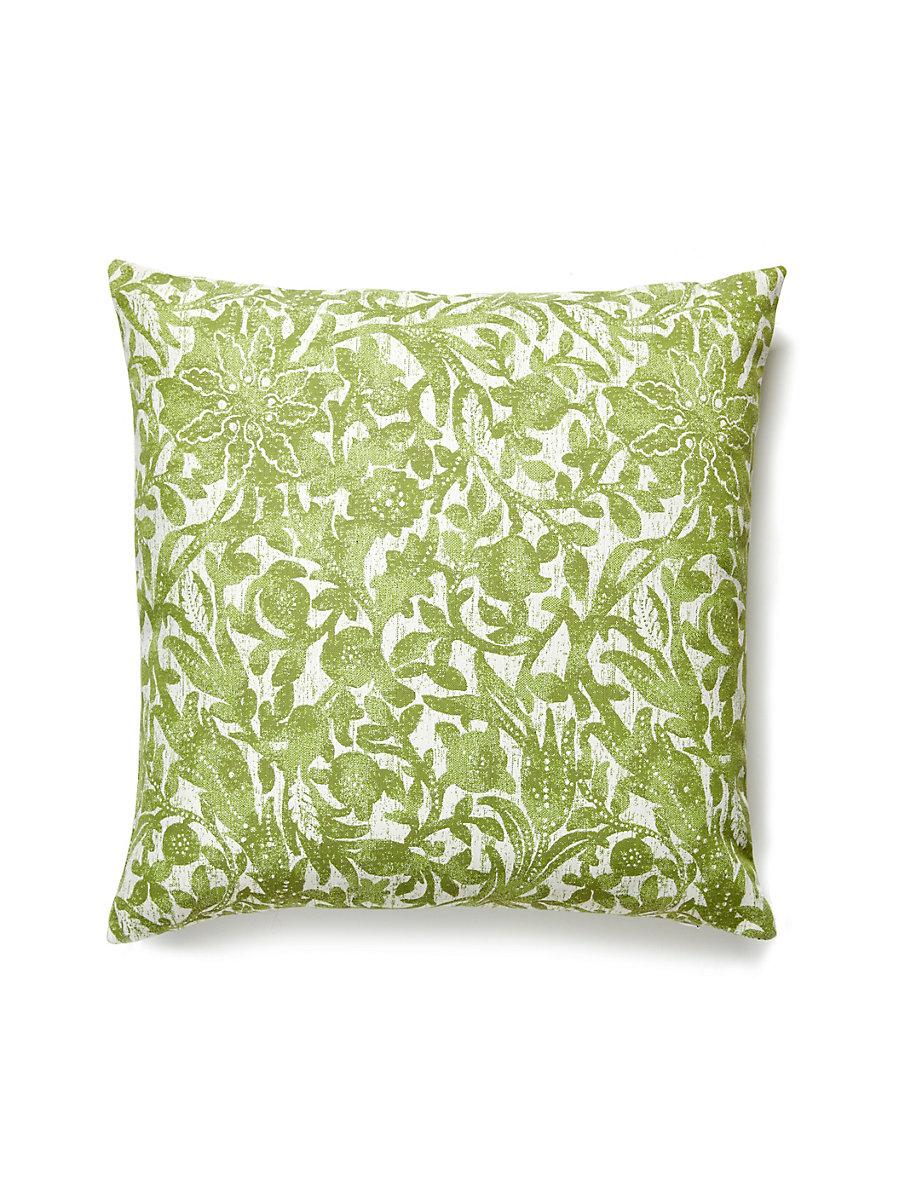 Scalamandre Bali Floral Outdoor 22 X 22 - Palm Decorative Pillow