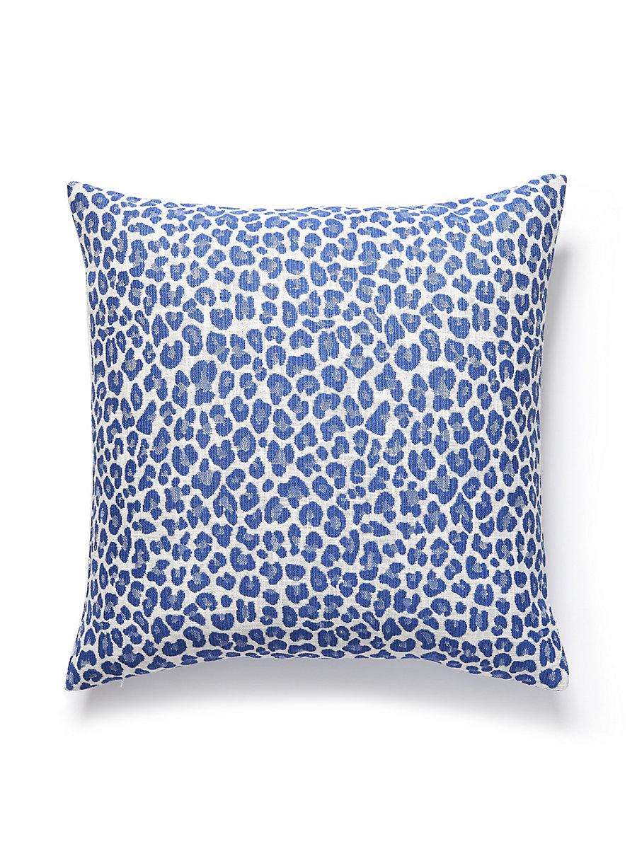 Scalamandre Backyard Bengal Outdoor 22 X 22 - Cobalt Decorative Pillow