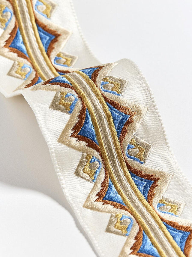 Scalamandre Flamme Embroidered Tape Autumn Trim