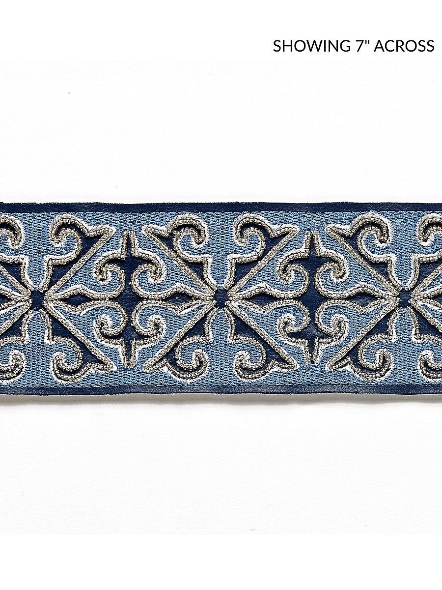 Scalamandre Saxony Embellished Tape Midnight Trim