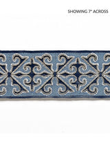 Scalamandre Saxony Embellished Tape Midnight Trim