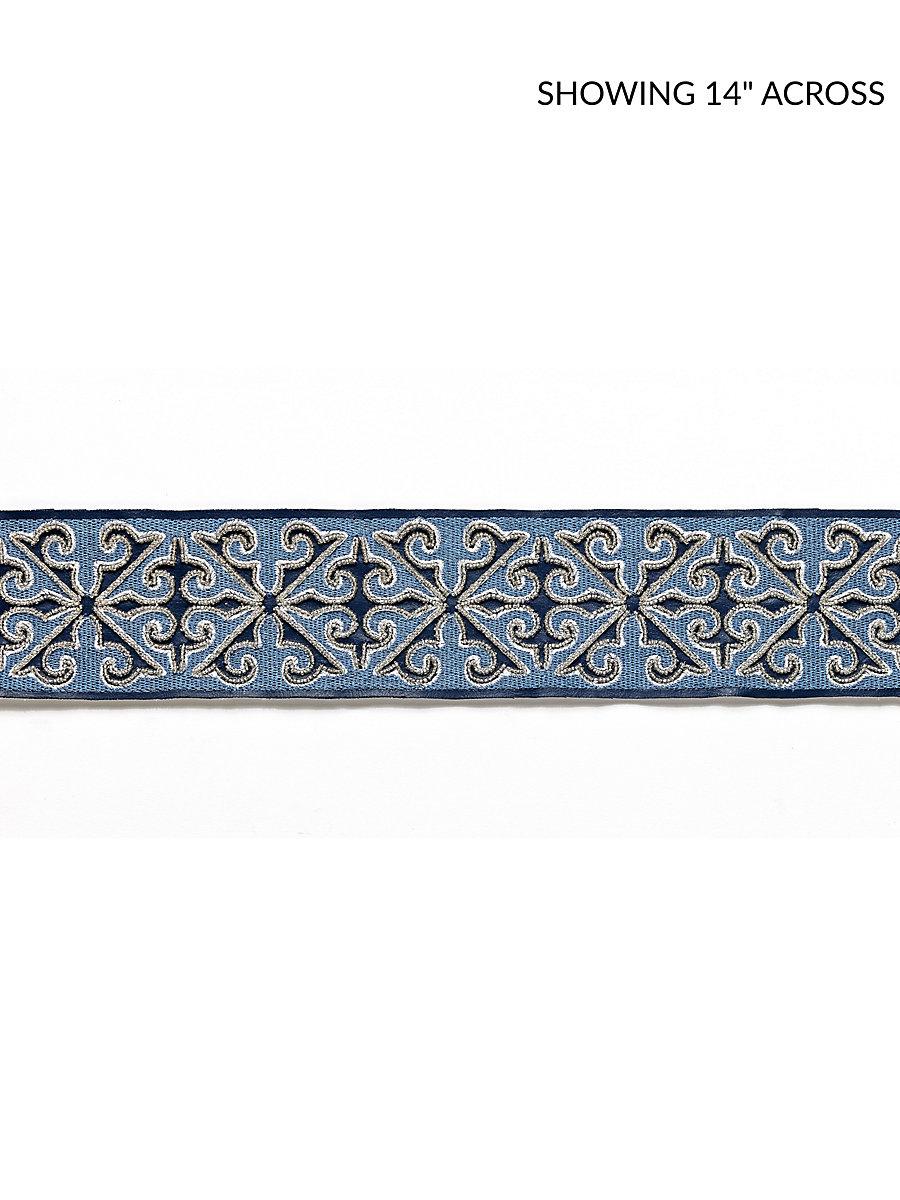 Scalamandre Saxony Embellished Tape Midnight Trim