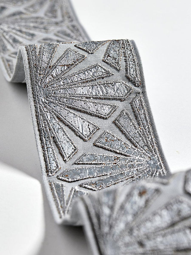 Scalamandre Milan Applique Tape Pewter Trim