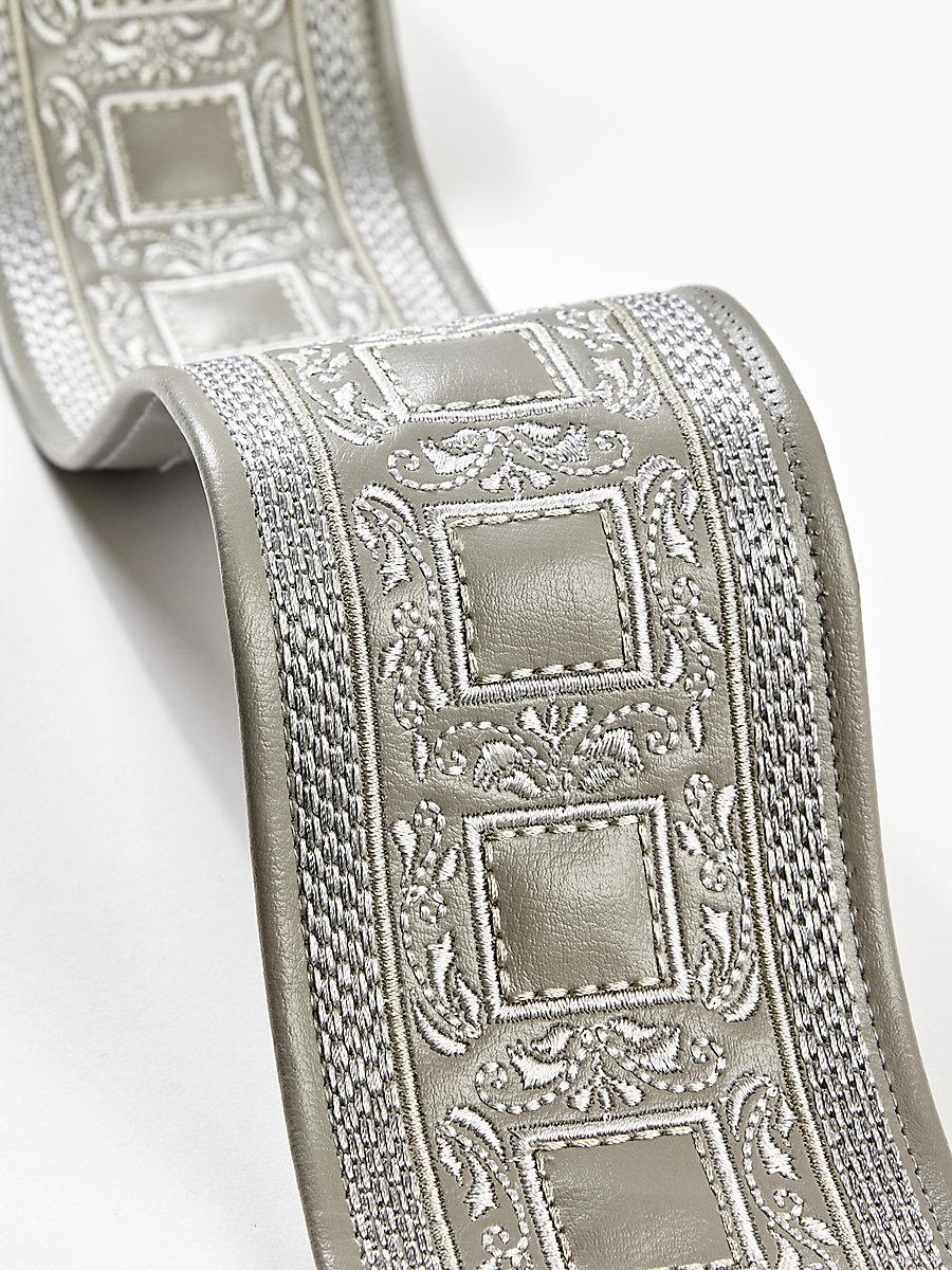 Scalamandre Archduke Embroidered Tape Slate Trim