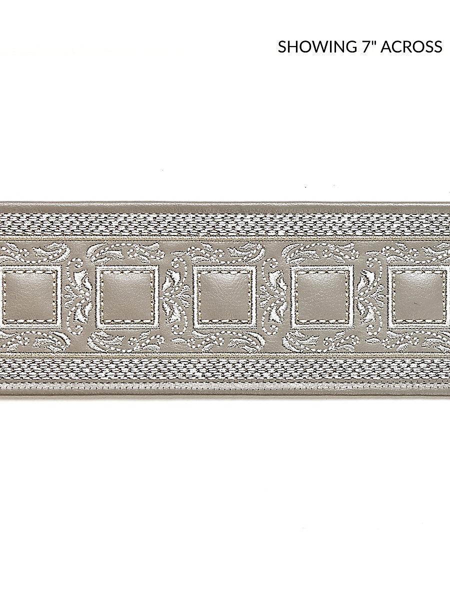 Scalamandre Archduke Embroidered Tape Slate Trim