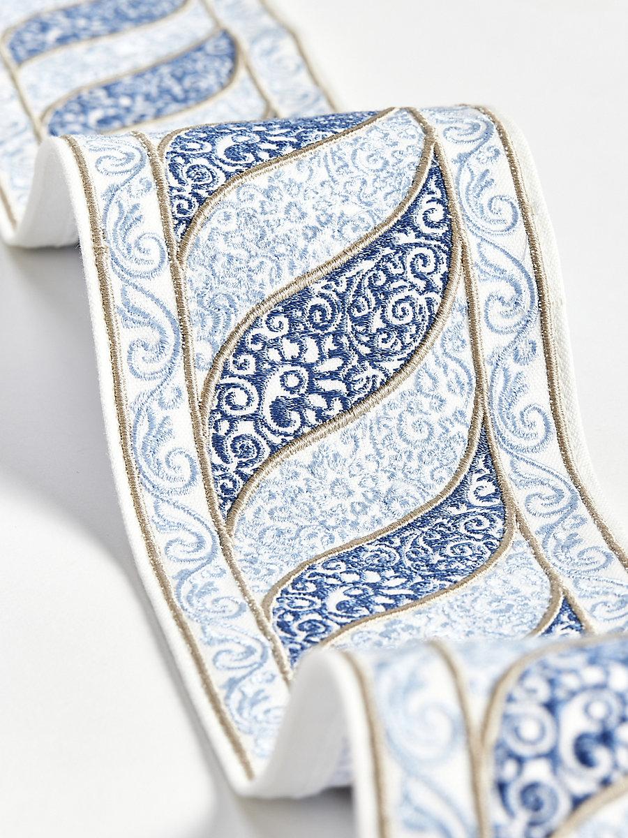 Scalamandre Paisley Embroidered Tape Fountain Trim