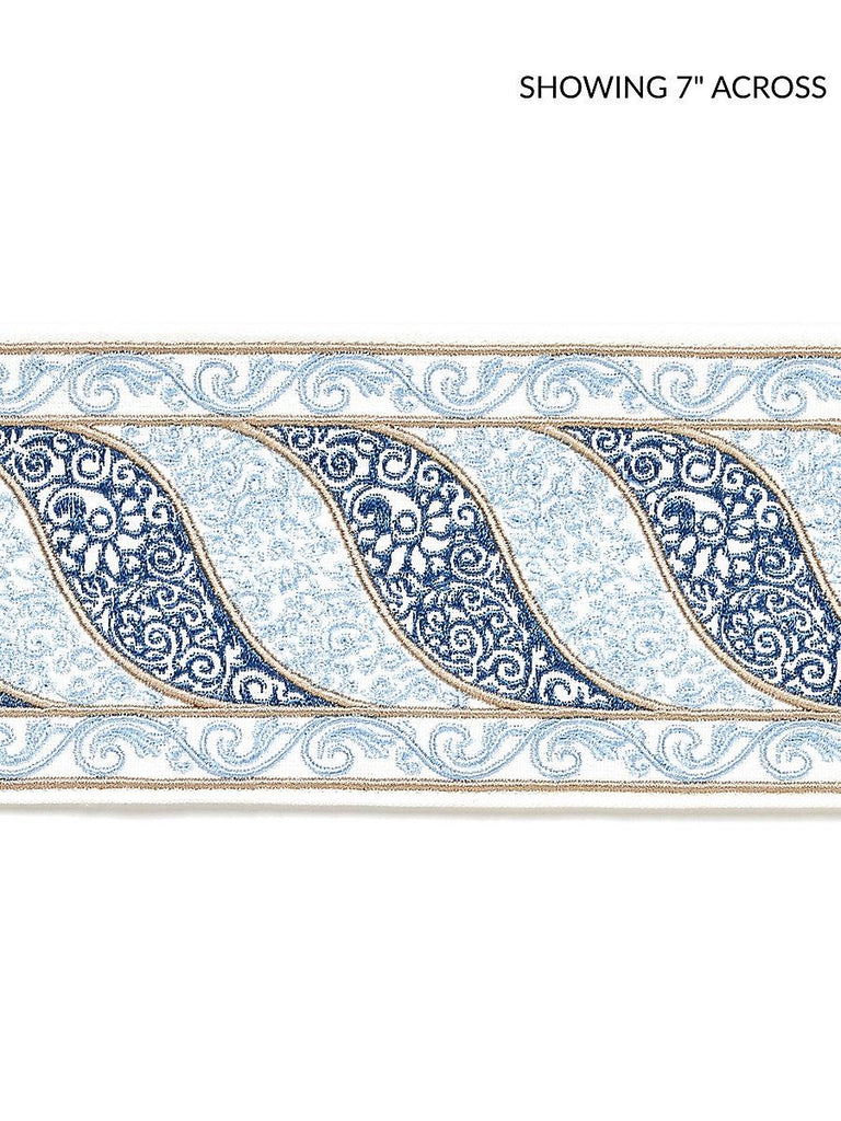 Scalamandre Paisley Embroidered Tape Fountain Trim