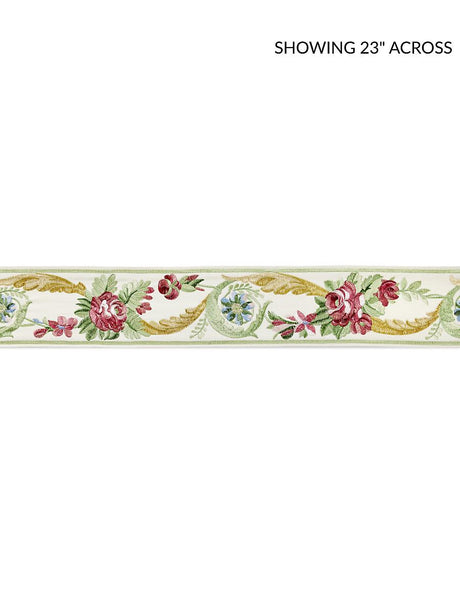 Scalamandre Reine Embroidered Tape Multi Bloom Trim