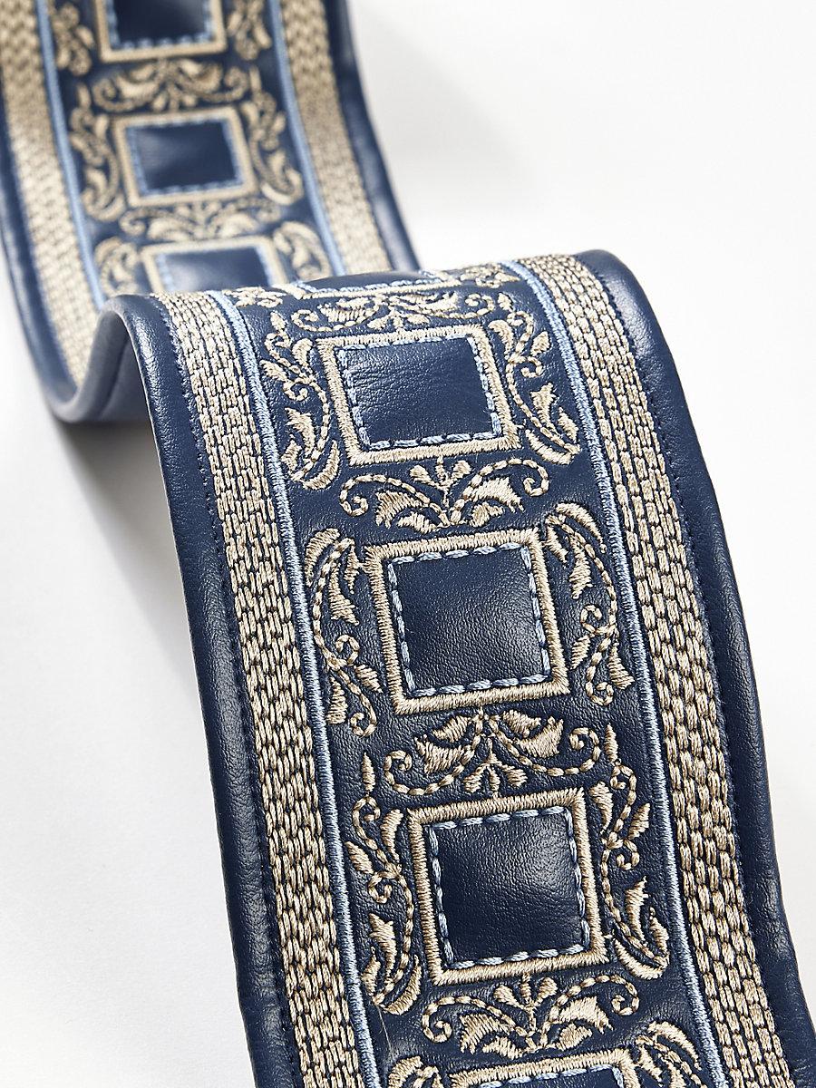 Scalamandre Archduke Embroidered Tape Navy Trim