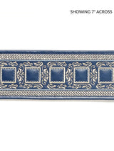 Scalamandre Archduke Embroidered Tape Navy Trim