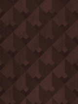 Scalamandre Stanza Chocolate Cherry Wallpaper