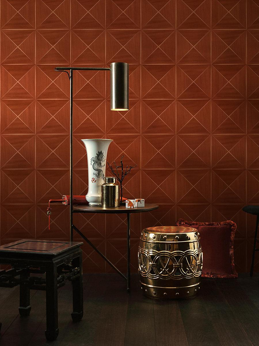 Scalamandre Ballad Redwood Wallpaper