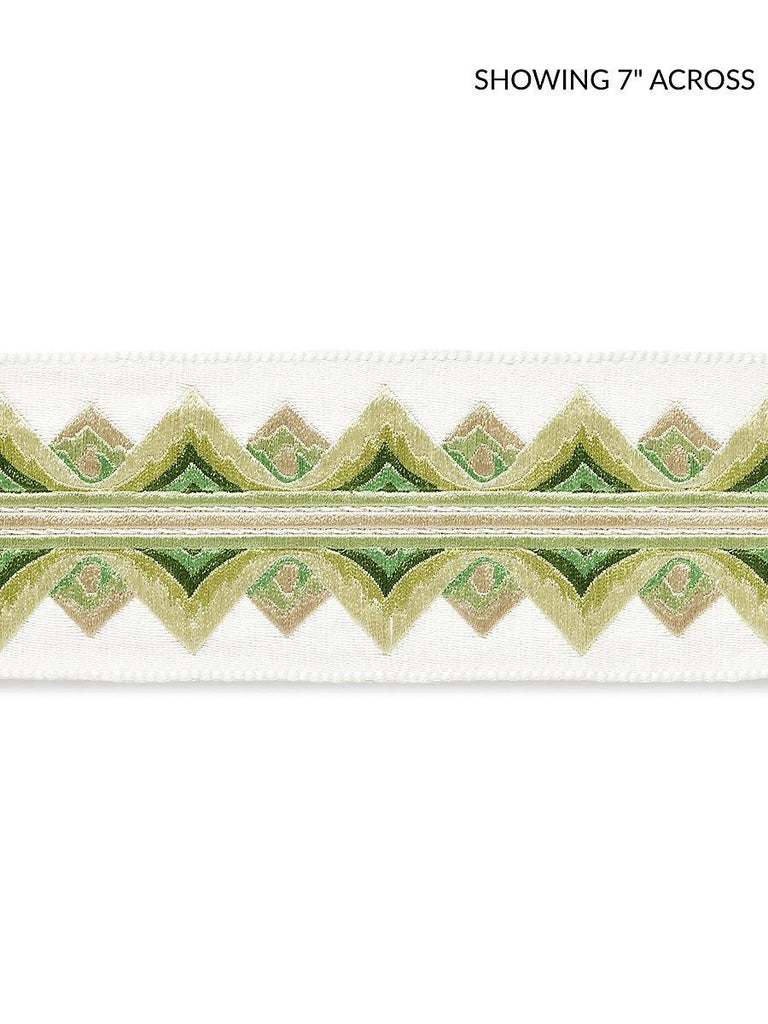 Scalamandre Flamme Embroidered Tape Jade Trim