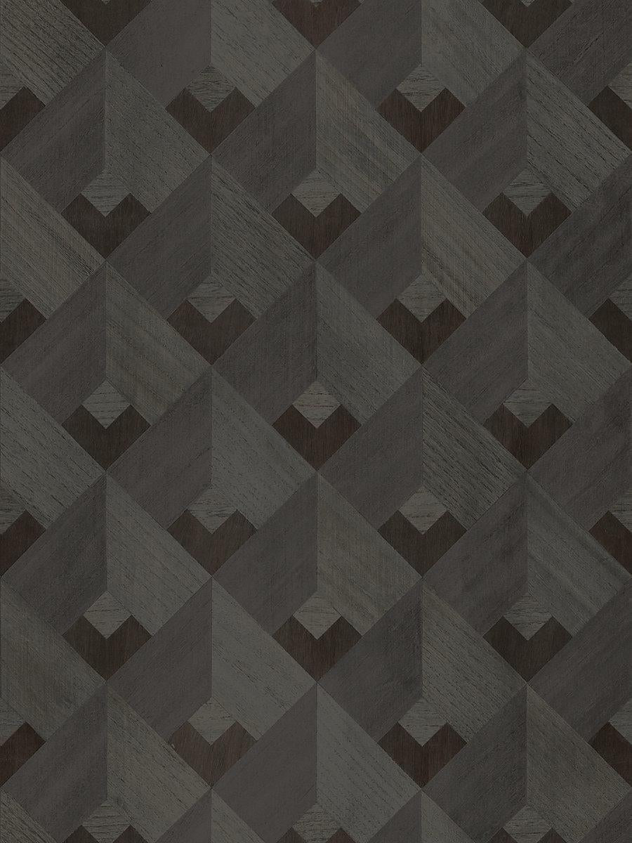 Scalamandre Stanza Charcoal Wallpaper