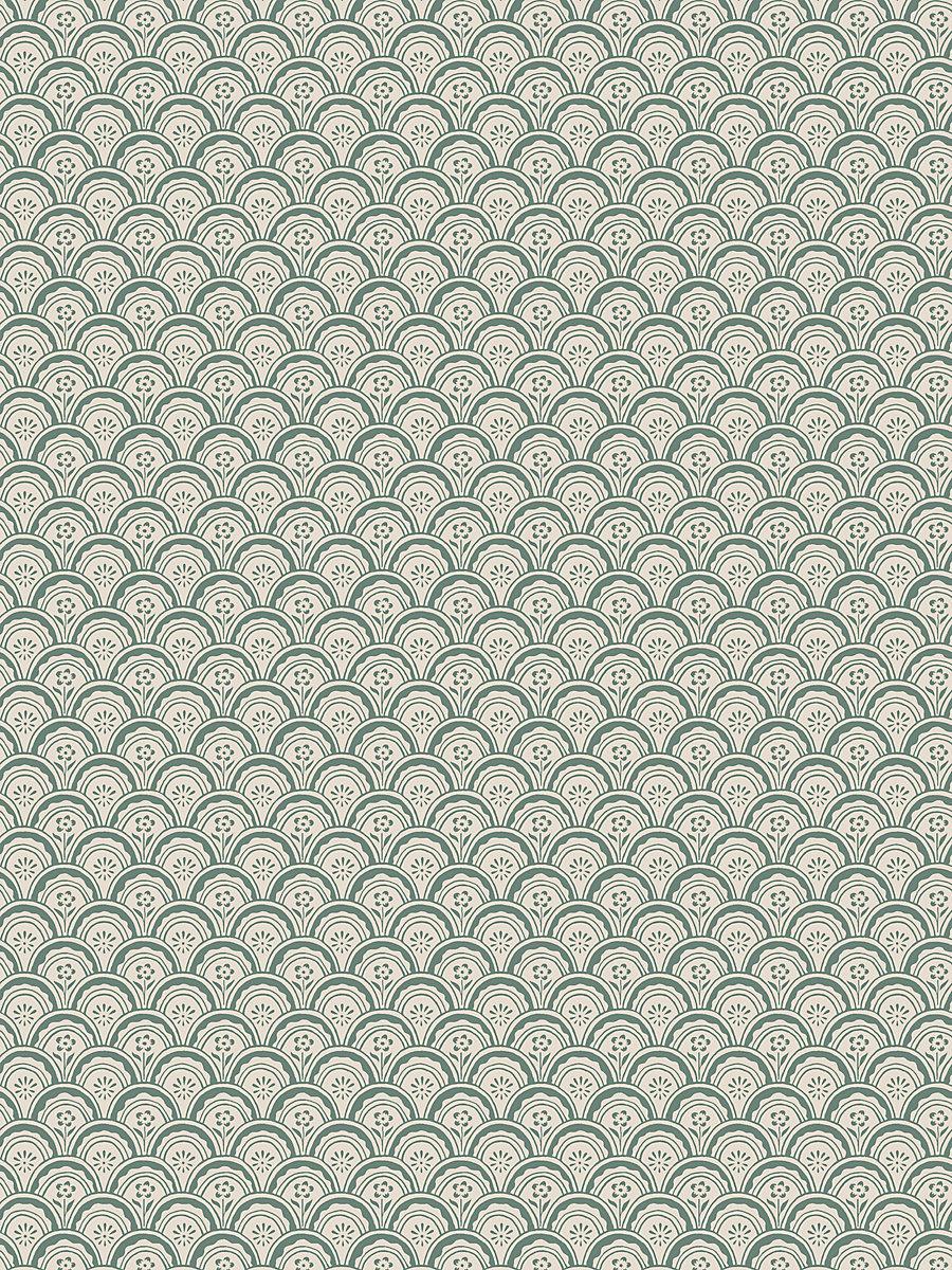 Scalamandre Beata Moss Green Wallpaper