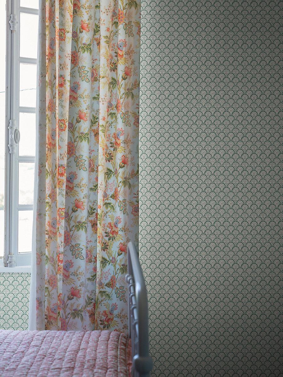 Scalamandre Beata Moss Green Wallpaper