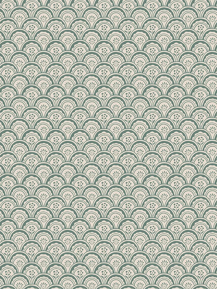 Scalamandre Beata Moss Green Wallpaper