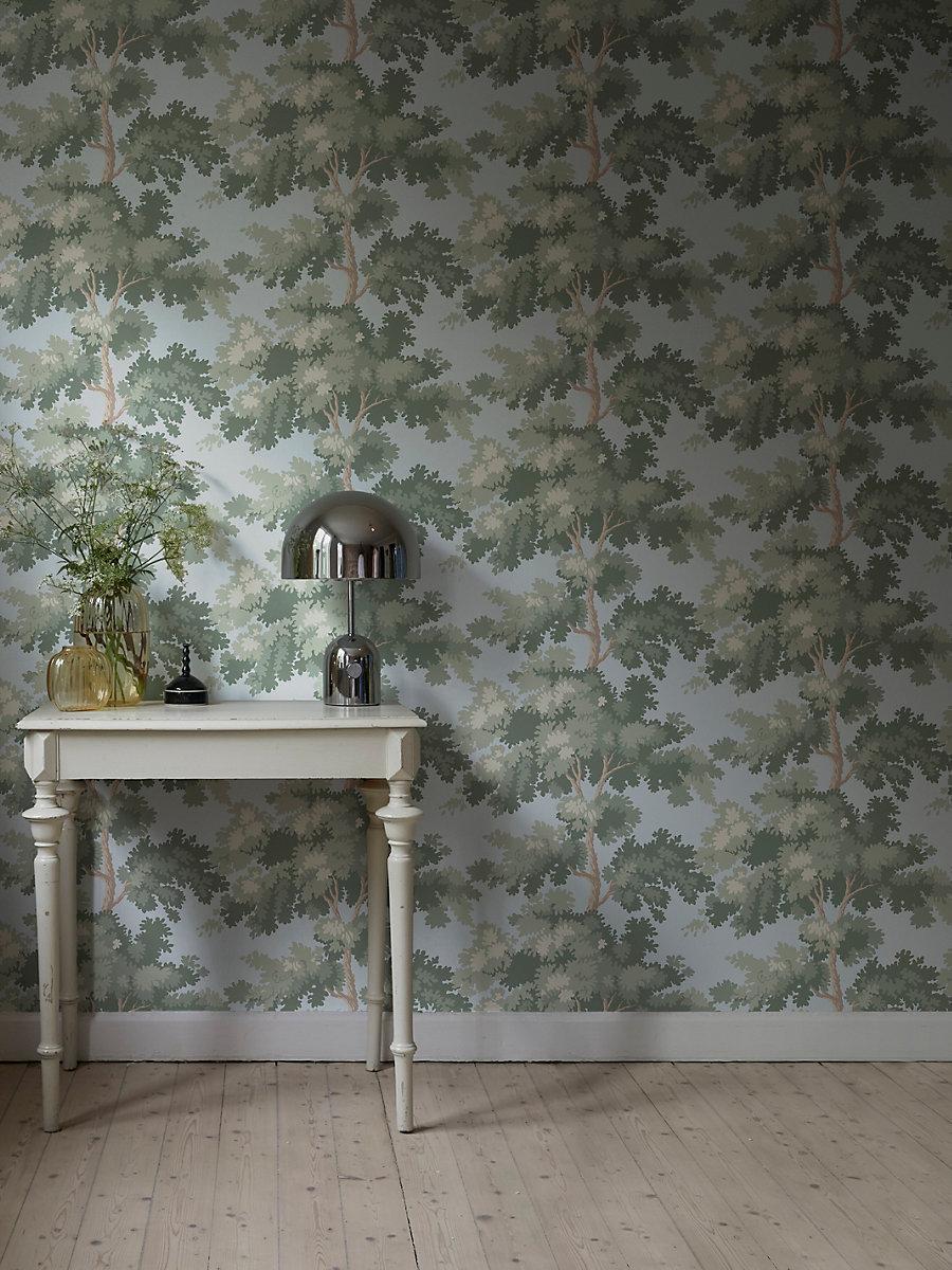 Scalamandre Raphael Sky Blue Wallpaper