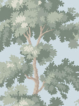 Scalamandre Raphael Sky Blue Wallpaper