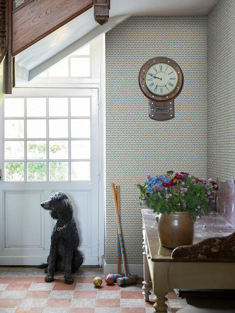 Scalamandre Hugo Terracotta Wallpaper