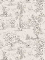 Scalamandre Montfort Graphite Wallpaper