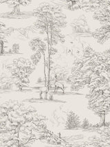 Scalamandre Montfort Graphite Wallpaper