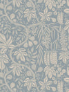 Sandberg Fig Garden Misty Blue Wallpaper