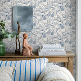 Borastapeter Hoppmosse Dove And Blue Wallpaper
