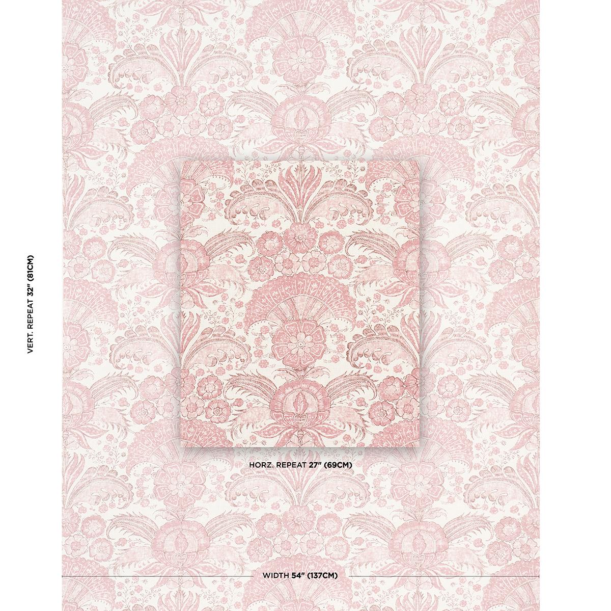 Schumacher Calicut Blush Fabric