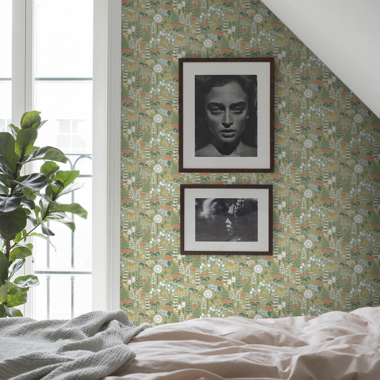 Borastapeter Hoppmosse Sage Wallpaper