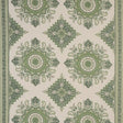 Schumacher Montecito Medallion Leaf Green Fabric