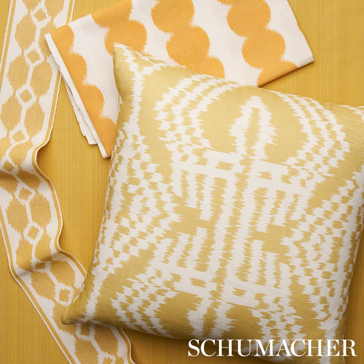 Schumacher Full Circle Saffron Fabric