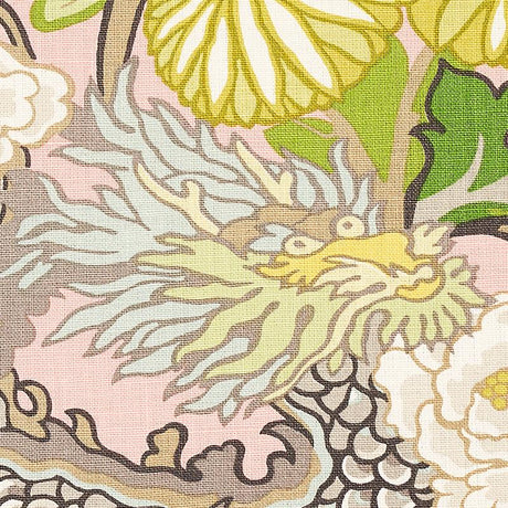 Schumacher Chiang Mai Dragon Blush Fabric