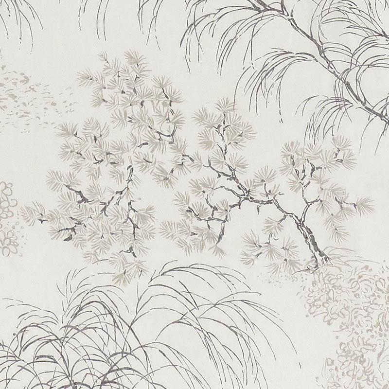 Schumacher Mori Sheer Neutral Fabric