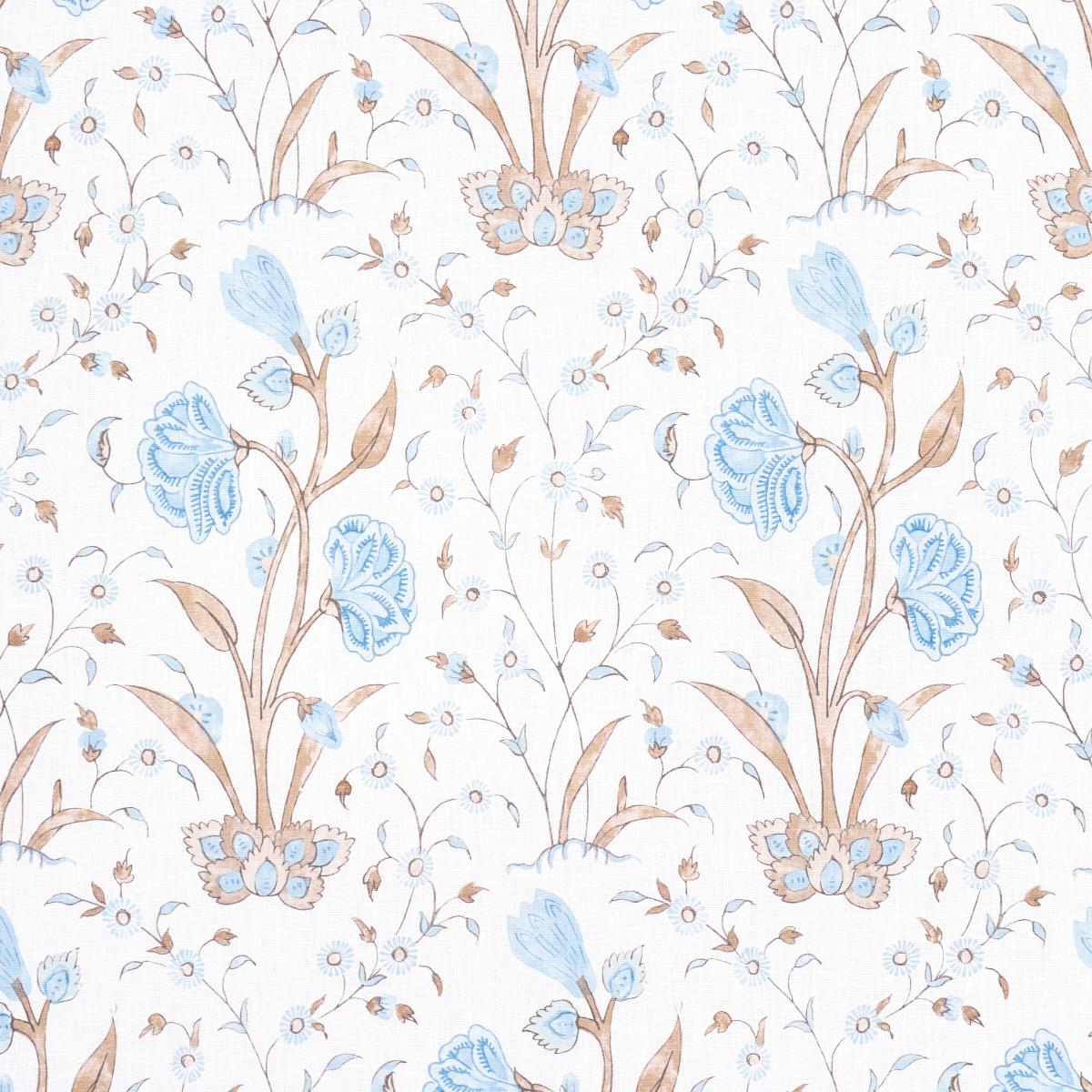 Schumacher Khilana Floral Sky Fabric – DecoratorsBest
