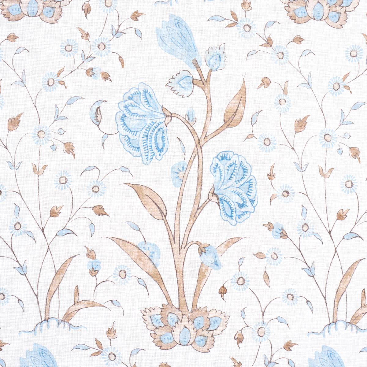 Schumacher Khilana Floral Sky Fabric – DecoratorsBest
